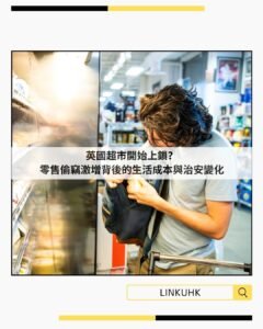英國超市開始上鎖？零售偷竊激增背後的生活成本與治安變化